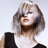 Edgy hair cut and color